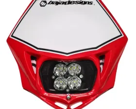 Baja Designs LED DC Red Squadron Sport Motorcycle Race Light