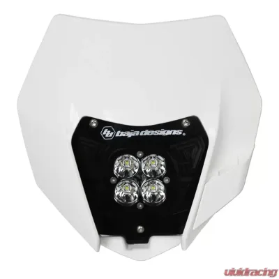 Baja Designs White Squadron Sport AC Headlight Kit w/Headlight Shell KTM 2014-2016 - 557091AC