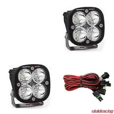 Baja Designs Clear Lens Work/Scene Squadron Sport LED Light Pods Pair - 557806
