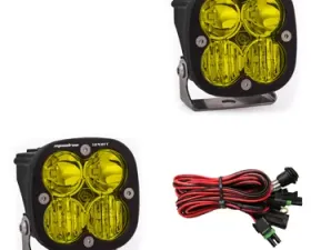Baja Designs Amber Lens Driving/Combo Squadron Sport LED Light Pods Pair