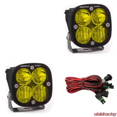 Baja Designs Amber Lens Driving/Combo Squadron Sport LED Light Pods Pair - 557813