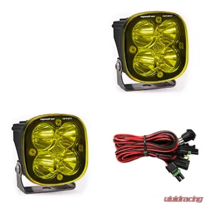 Baja Designs Amber Lens Work/Scene Squadron Sport LED Light Pods Pair - 557816