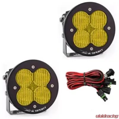 Baja Designs Amber Lens Wide Cornering Pattern XL R Sport Series LED Light Pods Pair - 577815