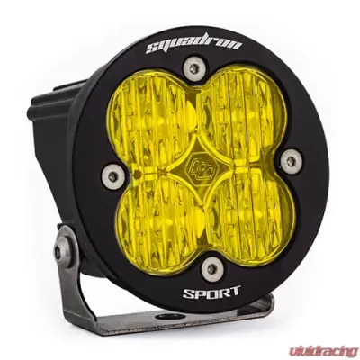 Baja Designs Amber Lens Wide Cornering Pattern Squadron R Sport LED Light Pod Each - 580015