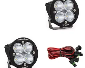 Baja Designs Clear Lens Spot Pair Squadron R Sport LED Light Pods