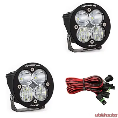 Baja Designs Clear Lens Driving/Combo Squadron R Sport LED Light Pods Pair - 587803