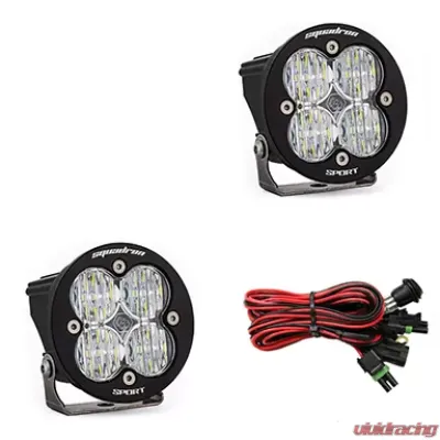 Baja Designs Clear Lens Wide Cornering Squadron R Sport LED Light Pods Pair - 587805