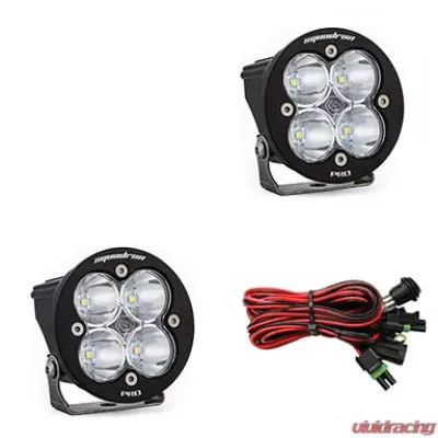 Baja Designs Clear Lens Spot Squadron R Pro LED Light Pods Pair - 597801