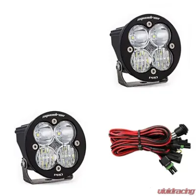 Baja Designs Clear Lens Driving/Combo Squadron R Pro LED Light Pods Pair - 597803