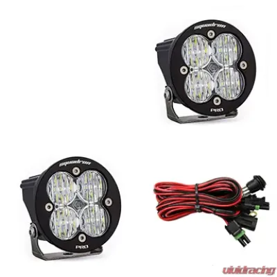 Baja Designs Clear Lens Wide Cornering Squadron R Pro LED Light Pods Pair - 597805