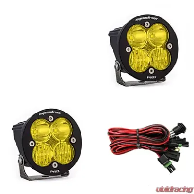 Baja Designs Amber Lens Driving/Combo Squadron R Pro LED Light Pods Pair - 597813