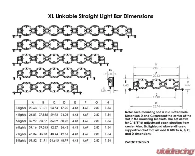 Baja Designs 8 XL Clear XL Linkable LED Light Bar - 740006