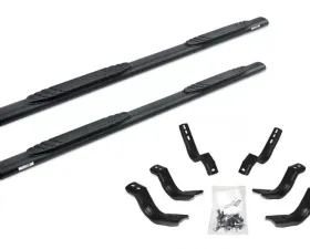 Go Rhino 1000 Series Cab length - Textured Black Bars + Brackets