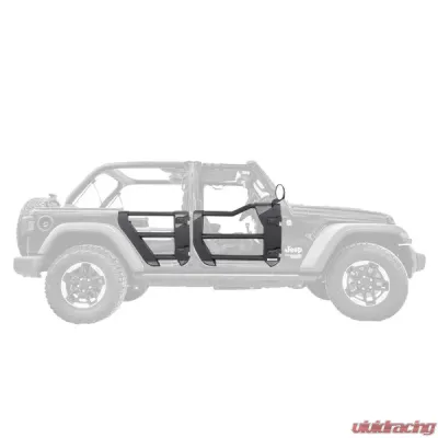 Go Rhino Trailline Tube Doors Rear Jeep Wrangler JKU 2007-2018 - 572502