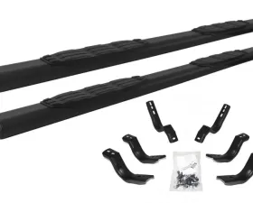 Go Rhino 1000 Series Cab length - Textured Black Bars + Brackets