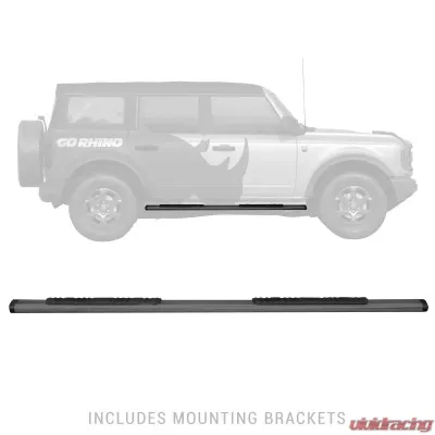 Go Rhino 5" OE Xtreme Low Profile SideSteps Kit - 71" Long Textured black + Brackets - 685412971T
