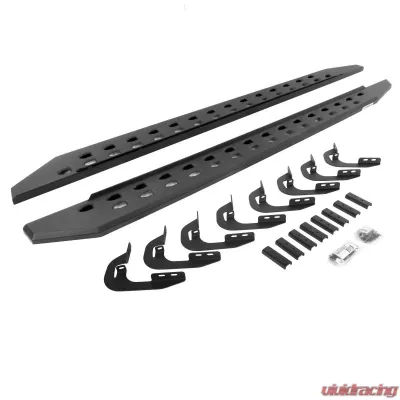Go Rhino RB20 Slim Line Running Boards Textured Black for Chevy/GMC Trucks 2014-2018 - 69404787SPC