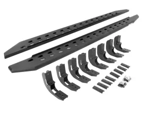 Go Rhino RB20 Slim Line Running Boards with Mounting Brackets - Textured Black