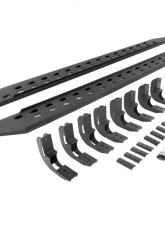 Go Rhino RB20 Slim Line Running Boards with Mounting Brackets - Textured Black                                     - 69404887SPC - Image 2