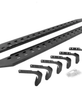 Go Rhino RB20 Slim Line Running Boards Textured Black for Ford 1999-2016 F-250 F-350                                     - 69417680SPC - Image 2