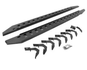 Go Rhino RB20 Slim Line Running Boards with Mounting Brackets - Textured Black