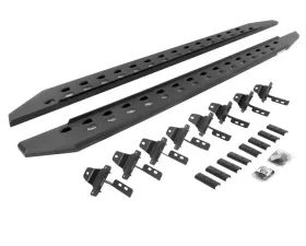 Go Rhino RB20 Slim Line Running Boards with Mounting Brackets - Textured Black Jeep Gladiator 2020