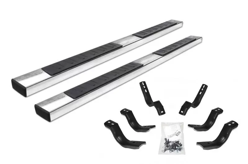 Go Rhino 6" OE Xtreme II Stainless SideSteps Kit - 87" Long + Brackets (Diesel Only) - 6862404387PS