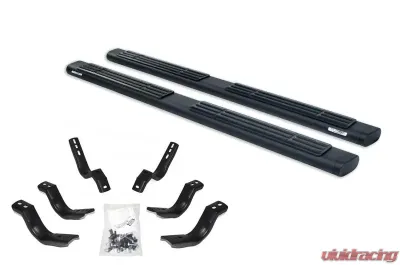 Go Rhino 6" OE Xtreme Textured Black SideSteps Kit - 80" Long bars + Brackets - 686404080T