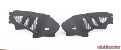 Go Rhino Jeep JL Front Inner Fender Liners, Black Textured Powdercoated Aluminum, Pair Jeep Front - 702011T