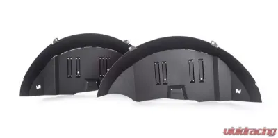 Go Rhino Jeep JL Rear Inner Fender Liners, Black Textured Powdercoated Aluminum, Pair Jeep Wrangler Rear 2018-2020 - 702012T