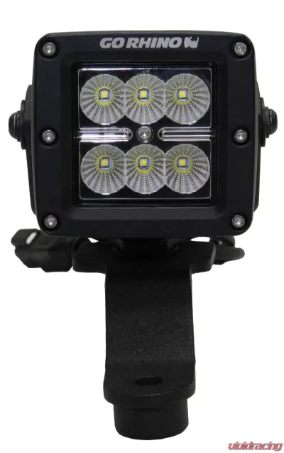 Go Rhino Jeep Wrangler JL, JLU & JT Windshield Cowl Mount for a 3" X 3" Single Cube Jeep - 730030T