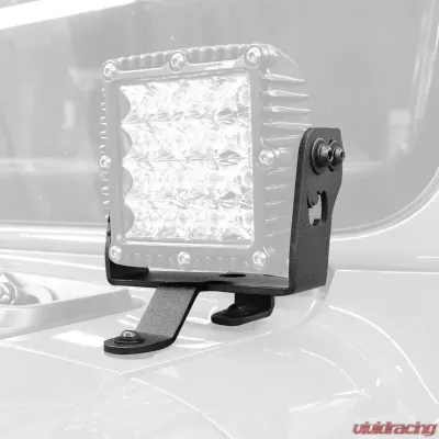 Go Rhino Jeep Wrangler Windshield Cowl Mount for 6" X 6" Single Q4 Series Jeep - 730066T