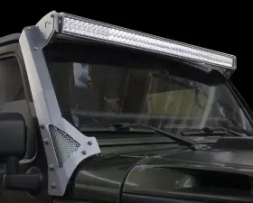 Go Rhino Jeep Wrangler JK & JKU, Windshield Light Mount Bracket, 50 inch  Jeep Wrangler 2007-2018