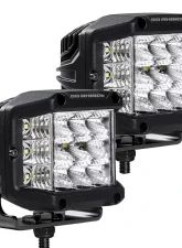 Go Rhino Bright Series Lights - Pair of 4x3 Sideline Cube Flood Light Kit                                     - 750300323FCS - Image 2