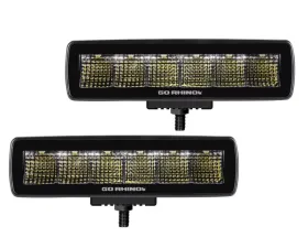 Go Rhino Blackout Series Lights - Pair of Sixline Flood Light Kit