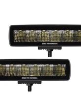 Go Rhino Blackout Series Lights - Pair of Sixline Flood Light Kit                                     - 750300621FBS - Image 3