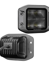 Go Rhino Blackout Series 3x3 Cube LED Flood Light Kit - Flush Mount, Black, 40W                                     - 750400321FCF - Image 2