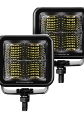 Go Rhino Blackout Series Lights - Pair of 3x3 Cube Flood Light Kit                                     - 750400321FCS - Image 3