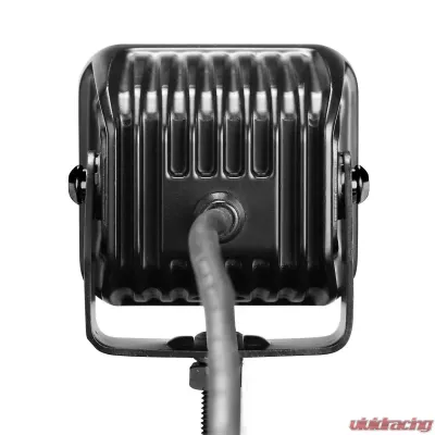 Go Rhino Blackout Series Lights - Pair of 3x3 Cube Flood Light Kit - 750400321FCS