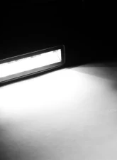 Go Rhino Blackout Combo Series 6" LED Flood Lights Pair with Amber Accent - Black                                     - 750600622FBS - Image 5