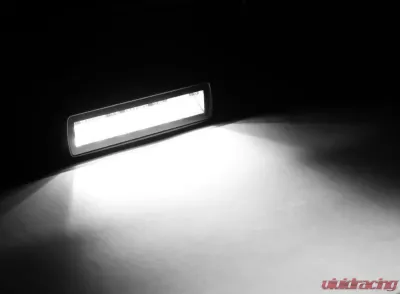 Go Rhino Blackout Combo Series 6" LED Flood Lights Pair with Amber Accent - Black - 750600622FBS