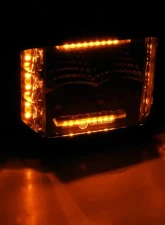 Go Rhino Blackout Combo Series Lights - Pair of 4x3 Cube Sideline Flood Lights W/Amber                                     - 750700322FCS - Image 2