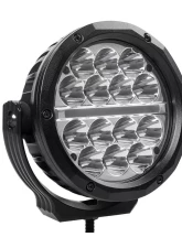 Go Rhino Bright Series 6" Round LED Driving Light Kit - Black, Aluminum Housing, DOT Approved                                     - 750700623DRS - Image 3