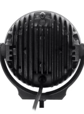 Go Rhino Bright Series 6" Round LED Driving Light Kit - Black, Aluminum Housing, DOT Approved                                     - 750700623DRS - Image 2