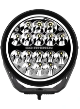 Go Rhino Blackout Series Lights - 7" Maxround LED Driving Light W/ Daytime Running Lights                                     - 750800711DRS - Image 3