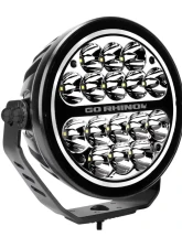 Go Rhino Blackout Series Lights - 7" Maxround LED Driving Light W/ Daytime Running Lights                                     - 750800711DRS - Image 2