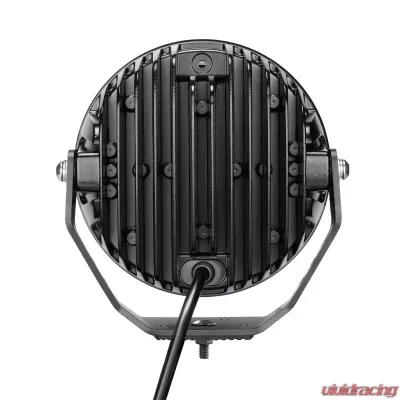Go Rhino Blackout Series Lights - 7" Maxround LED Driving Light W/ Daytime Running Lights - 750800711DRS
