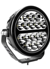 Go Rhino Blackout Series Lights - 7" Maxround LED Spot Light With Daytime Running Light                                     - 750800711SRS - Image 2