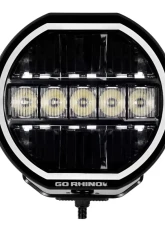 Go Rhino Blackout Series Lights - 7" Maxline Hi/Low Beam W/Multi Daytime Running Light                                     - 751080711CRS - Image 3