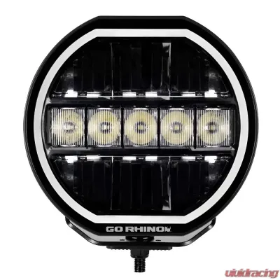 Go Rhino Blackout Series Lights - 7" Maxline Hi/Low Beam W/Multi Daytime Running Light - 751080711CRS